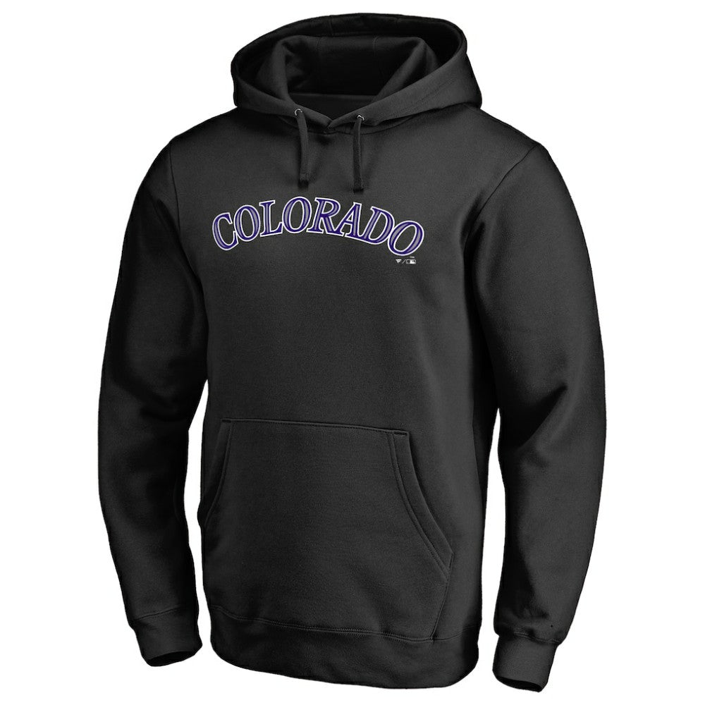 Colorado Rockies Official Wordmark Fitted Pullover Hoodie discount