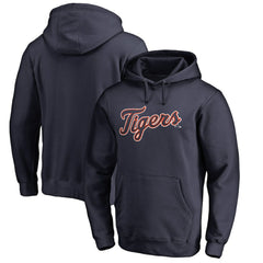 Detroit Tigers Official Wordmark Fitted Pullover Hoodie Sale