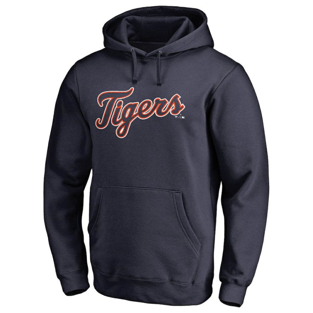 Detroit Tigers Official Wordmark Fitted Pullover Hoodie Sale