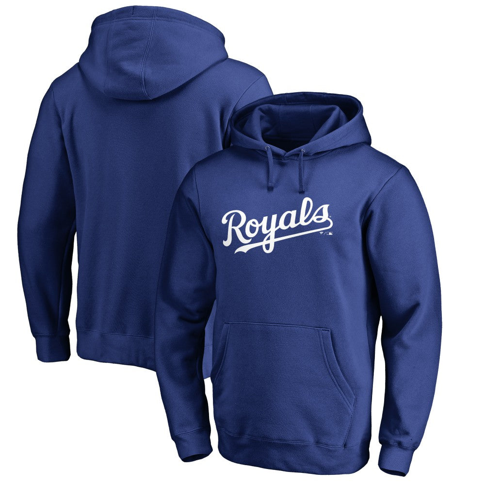 Kansas City Royals Official Wordmark Fitted Pullover Hoodie Sale