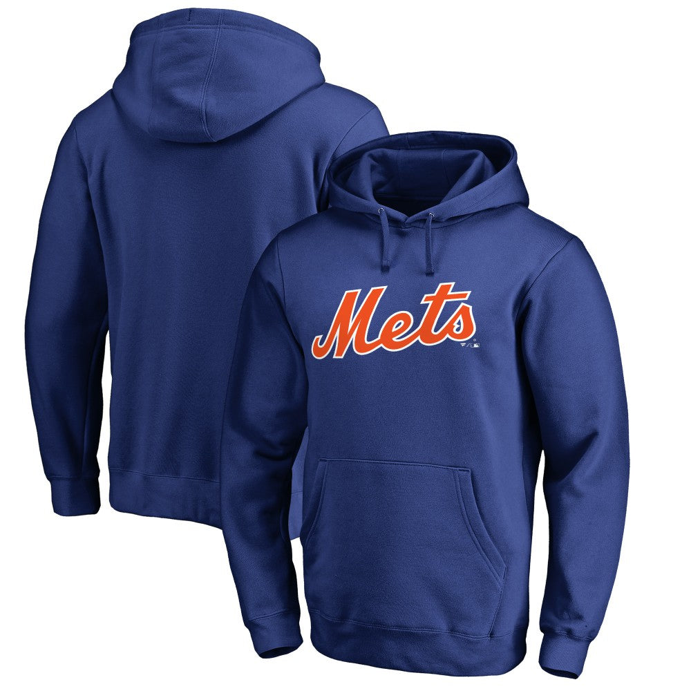 New York Mets Official Wordmark Fitted Pullover Hoodie Near Me