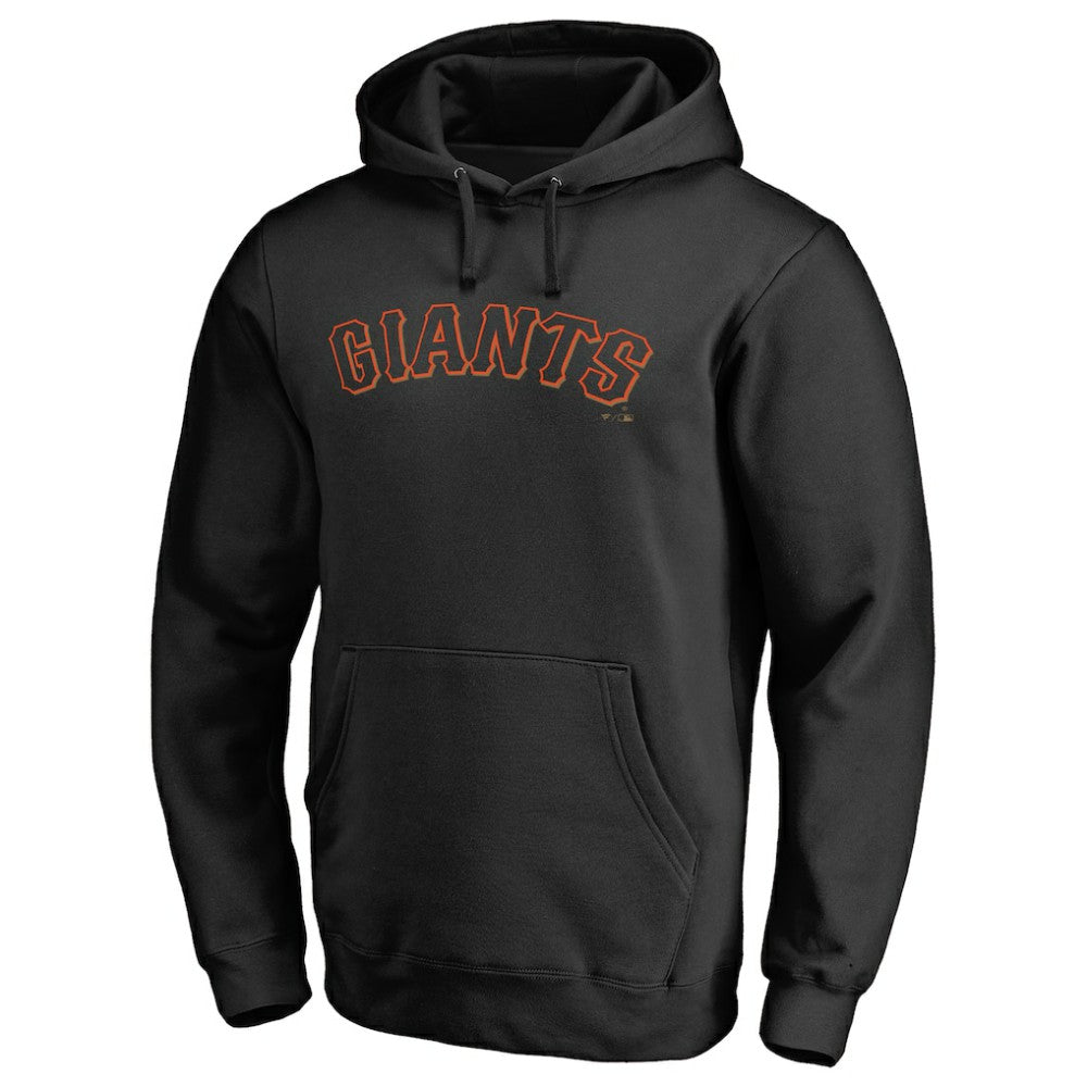 San Francisco Giants Official Wordmark Fitted Pullover Hoodie Lifestyle