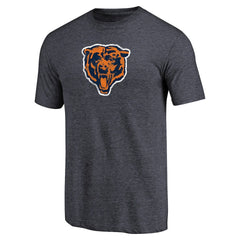 Chicago Bears Throwback Logo Tri-Blend T-Shirt Navy - NFL