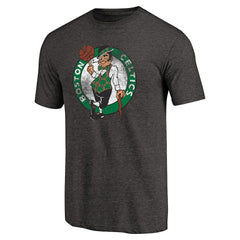 NBA - Boston Celtics Distressed Logo Tri-Blend T-Shirt - Black