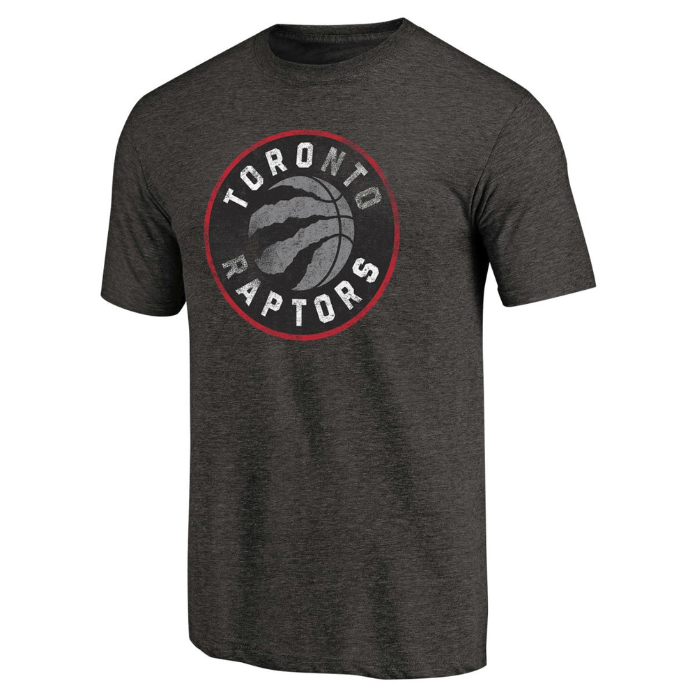 NBA - Toronto Raptors Distressed Logo Tri-Blend T-Shirt - Black