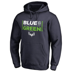 Seattle Seahawks Alternate Team Logo Gear Blue & Green Pullover Hoodie College Navy - NFL