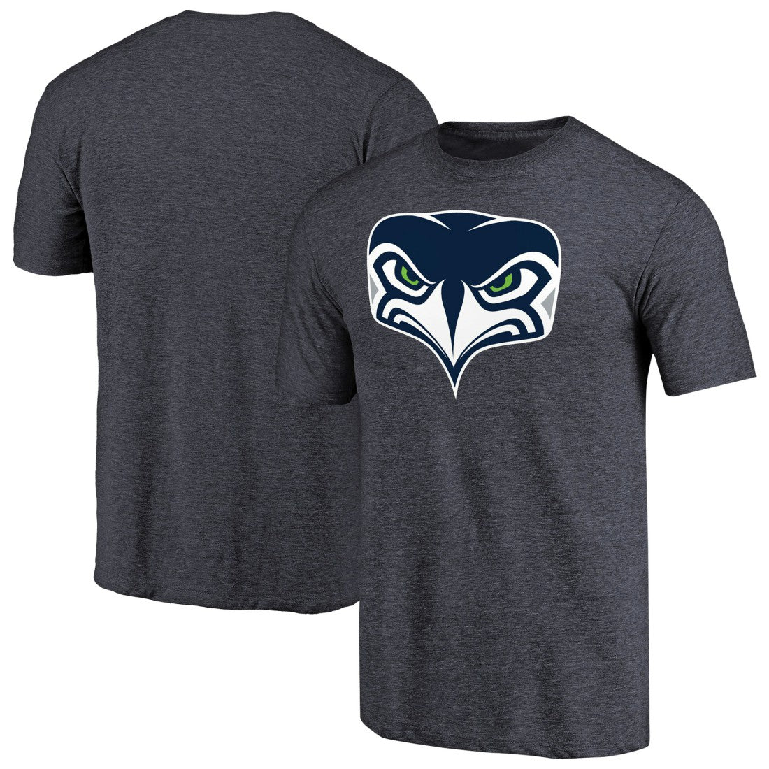 Seattle Seahawks Alternate Team Logo Gear Tri-Blend T-Shirt Navy - NFL