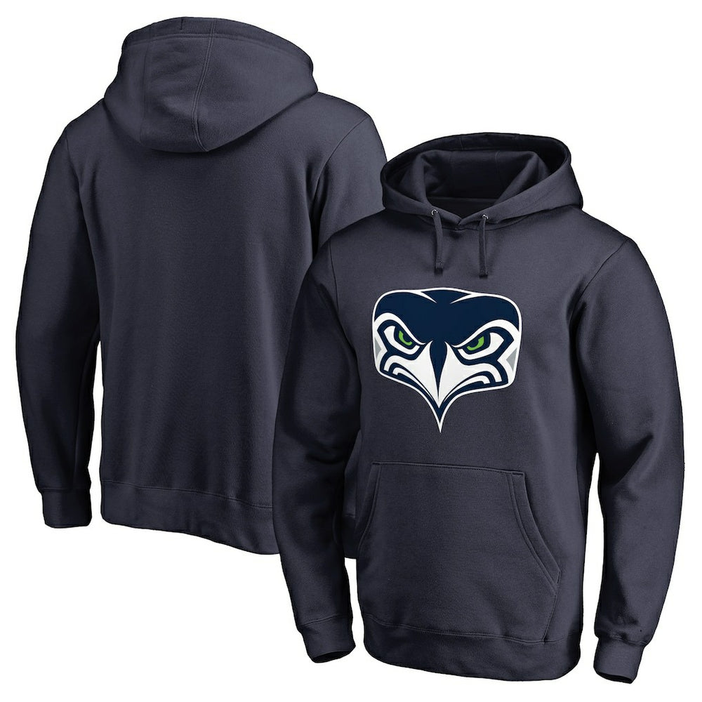 Seattle Seahawks Alternate Team Logo Gear Pullover Hoodie Navy - NFL