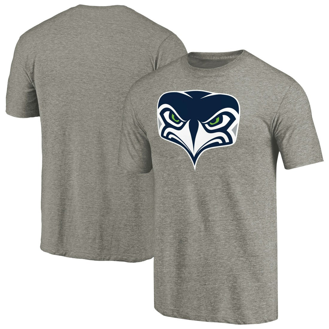 Seattle Seahawks Alternate Team Logo Gear Tri-Blend T-Shirt Ash - NFL