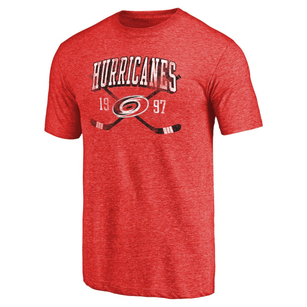 Carolina Hurricanes - Vintage Collection Line Shift Tri-Blend T-Shirt Red