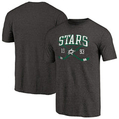 Dallas Stars - Vintage Collection Line Shift Tri-Blend T-Shirt Black