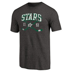 Dallas Stars - Vintage Collection Line Shift Tri-Blend T-Shirt Black