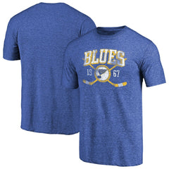St. Louis Blues - Vintage Collection Line Shift Tri-Blend T-Shirt Royal