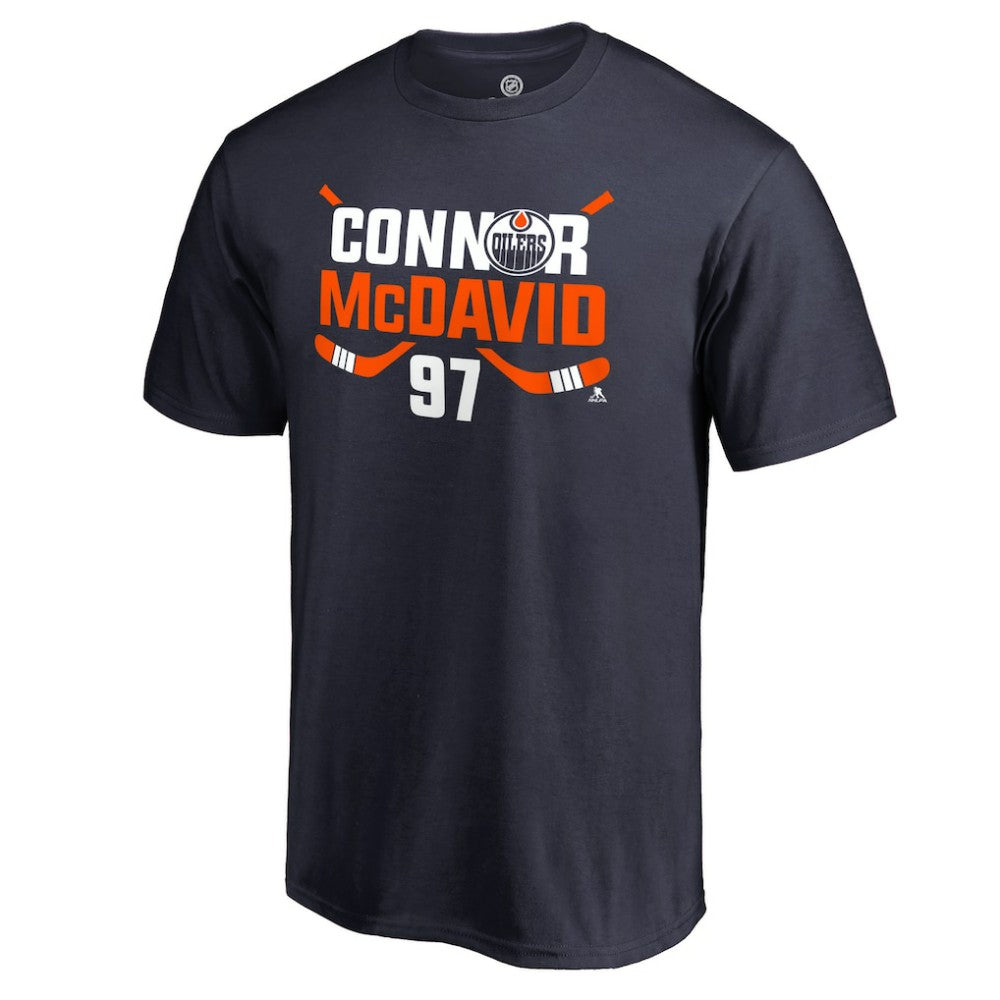 Connor McDavid Edmonton Oilers - Hometown Collection CM97 T-Shirt Navy