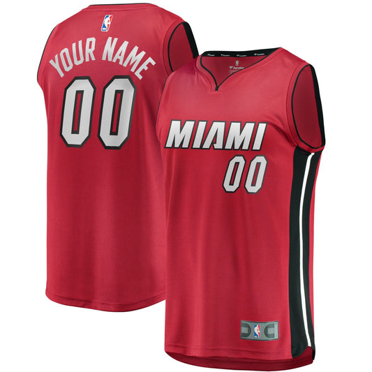 Miami Heat Youth Fast Break Replica Custom Jersey Red - Statement Edition | NBA Jerseys