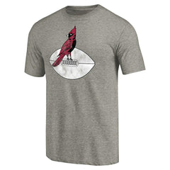 Arizona Cardinals Throwback Logo Tri-Blend T-Shirt Ash - NFL