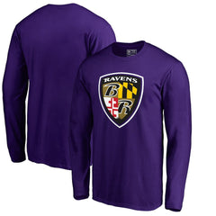 Baltimore Ravens Hometown Collection Long Sleeve T-Shirt Purple - NFL