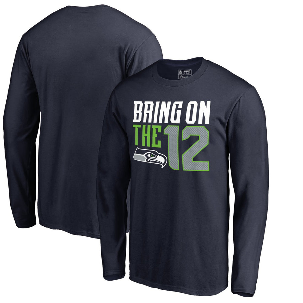 Seattle Seahawks Hometown Collection Long Sleeve T-Shirt College Navy - NFL