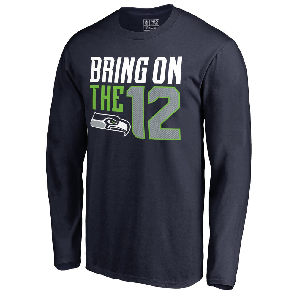 Seattle Seahawks Hometown Collection Long Sleeve T-Shirt College Navy - NFL