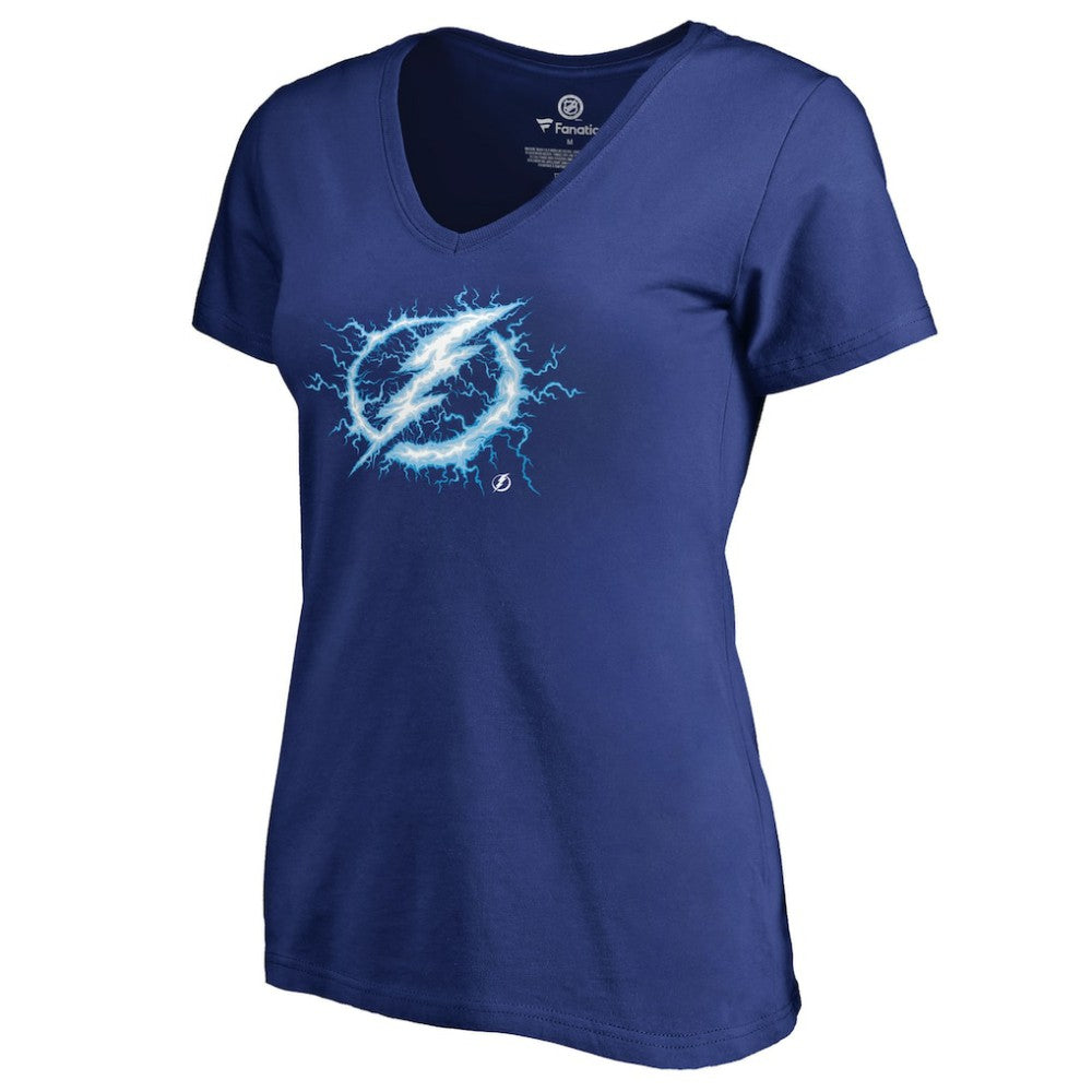 Tampa Bay Lightning - Women's Fan Favorite Team Slogan V-Neck T-Shirt Blue