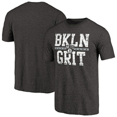 NBA - Brooklyn Nets Brick Work Hometown Collection Tri-Blend T-Shirt - Black