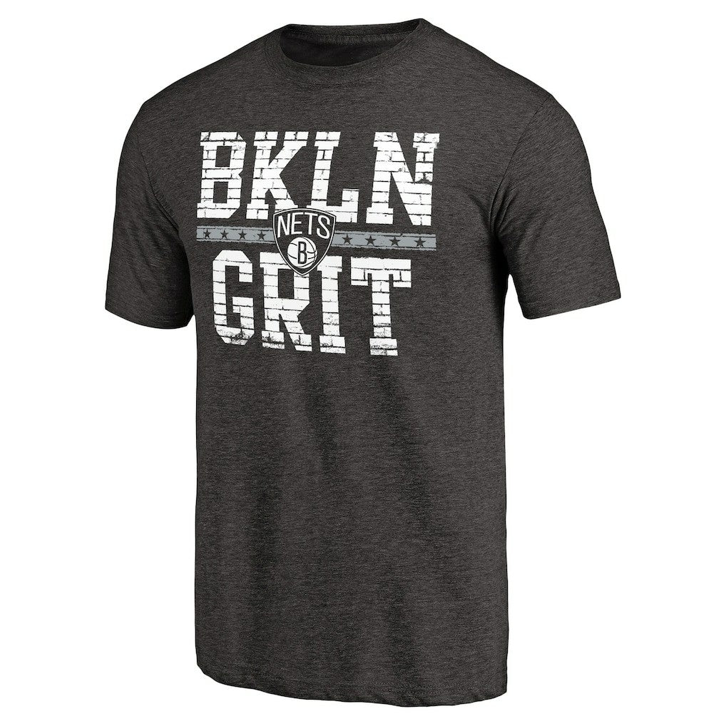 NBA - Brooklyn Nets Brick Work Hometown Collection Tri-Blend T-Shirt - Black