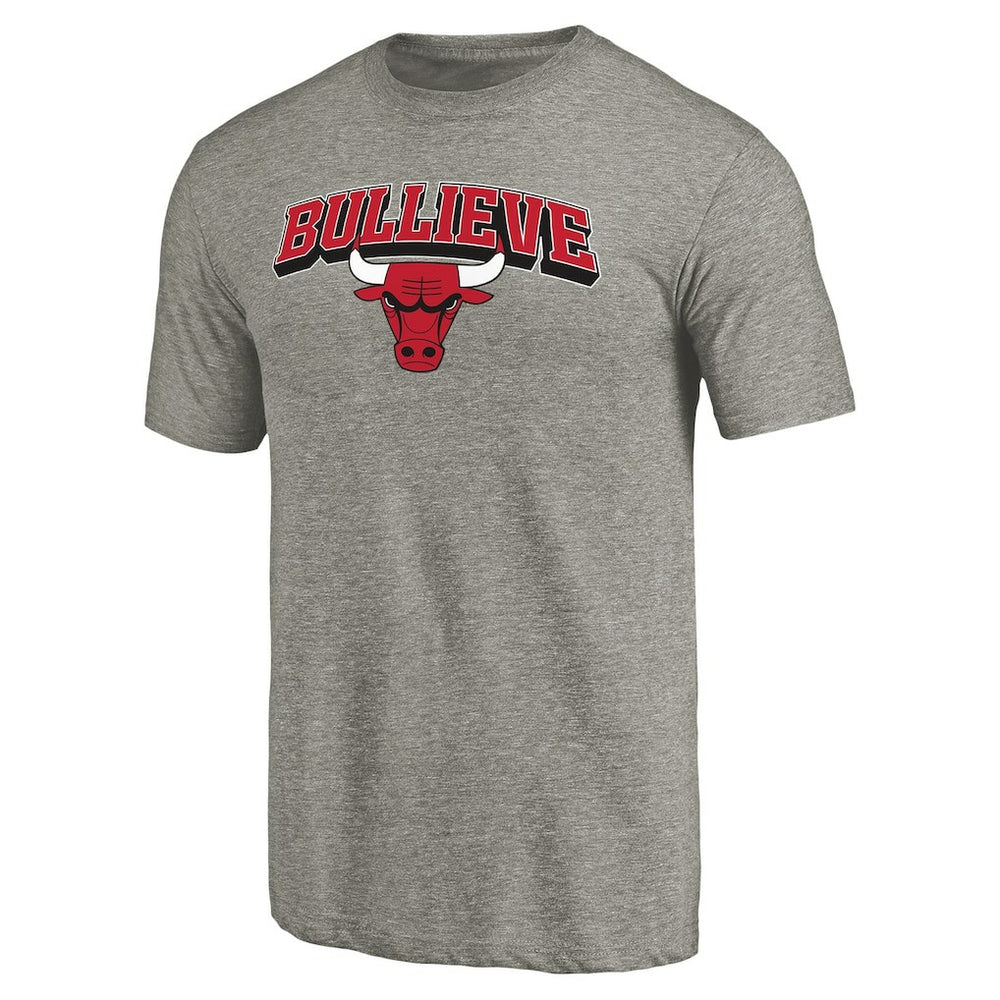 NBA - Chicago Bulls Bullieve Hometown Collection Tri-Blend T-Shirt - Gray