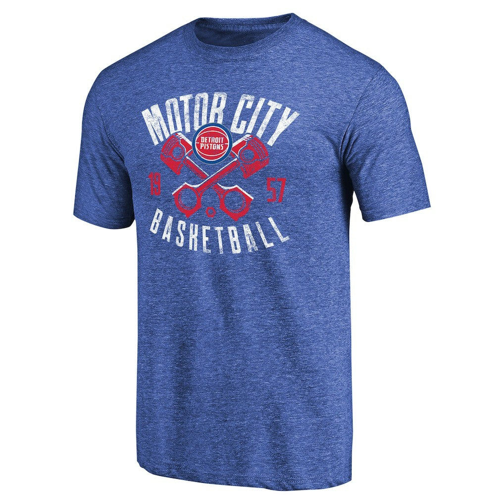 NBA - Detroit Pistons Motor City Pistons Hometown Collection Tri-Blend T-Shirt - Royal