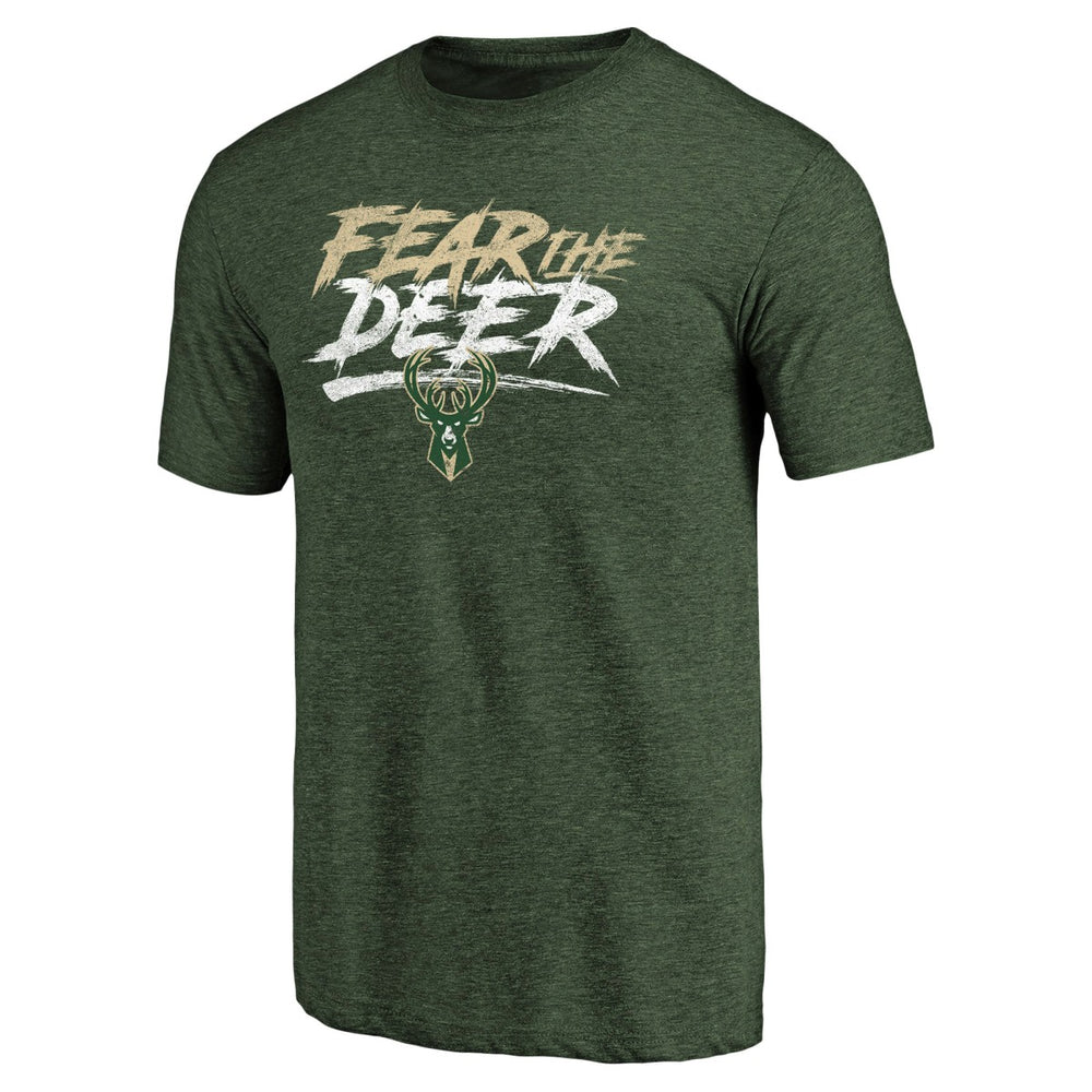 NBA - Milwaukee Bucks Fear the Deer Hometown Collection Tri-Blend T-Shirt - Green