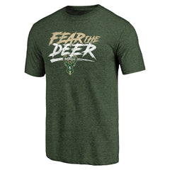 NBA - Milwaukee Bucks Fear the Deer Hometown Collection Tri-Blend T-Shirt - Green