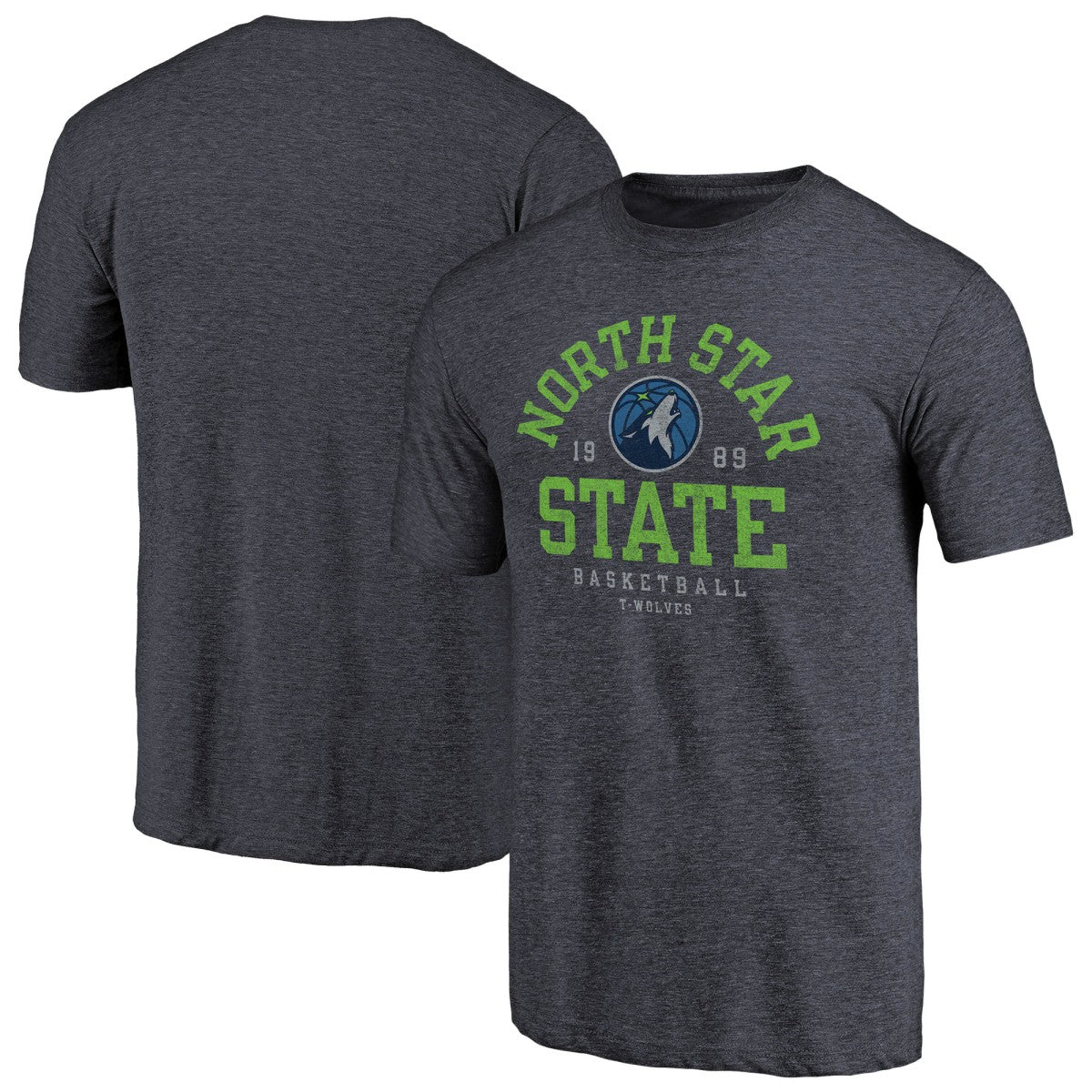 NBA - Minnesota Timberwolves North Star State Hometown Collection Tri-Blend T-Shirt - Navy