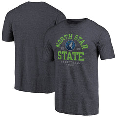 NBA - Minnesota Timberwolves North Star State Hometown Collection Tri-Blend T-Shirt - Navy