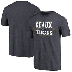 NBA - New Orleans Pelicans Geaux Pelicans Hometown Collection Tri-Blend T-Shirt - Navy