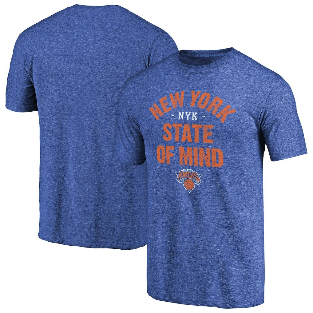 NBA - New York Knicks New York State Hometown Collection Tri-Blend T-Shirt - Royal