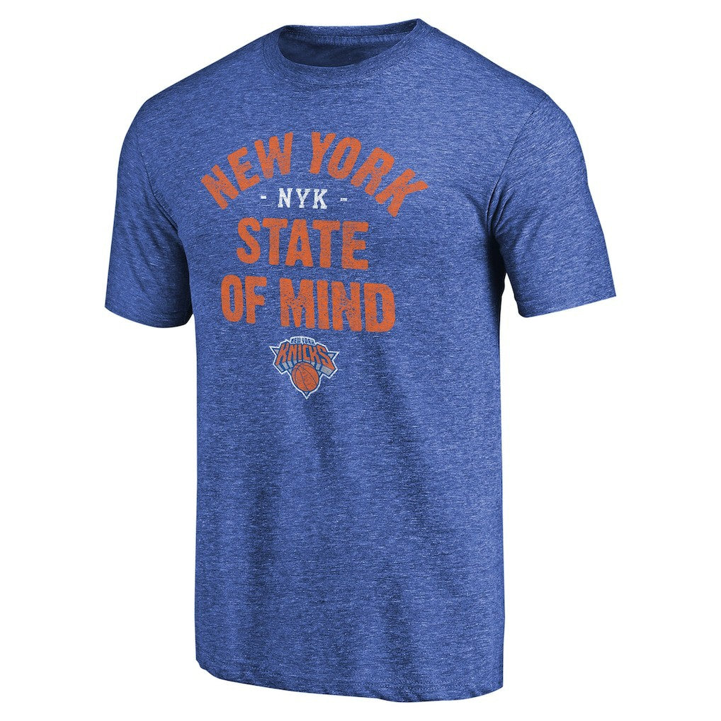 NBA - New York Knicks New York State Hometown Collection Tri-Blend T-Shirt - Royal