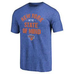 NBA - New York Knicks New York State Hometown Collection Tri-Blend T-Shirt - Royal