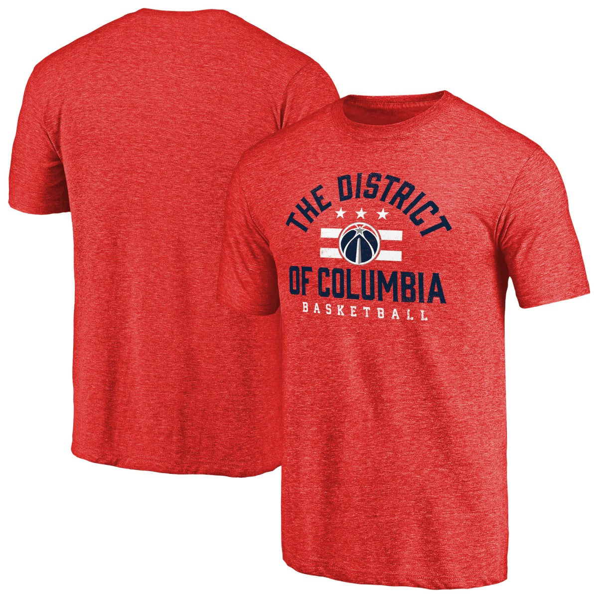 NBA - Washington Wizards The District Hometown Collection Tri-Blend T-Shirt - Red