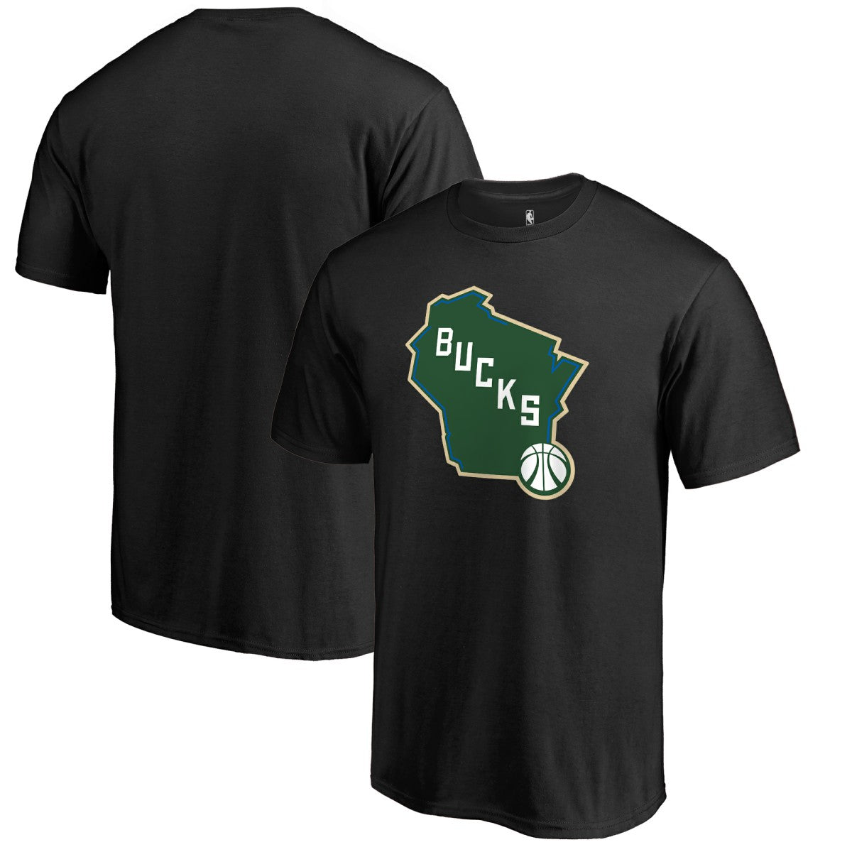 NBA - Milwaukee Bucks Bucks State Hometown Collection T-Shirt - Black