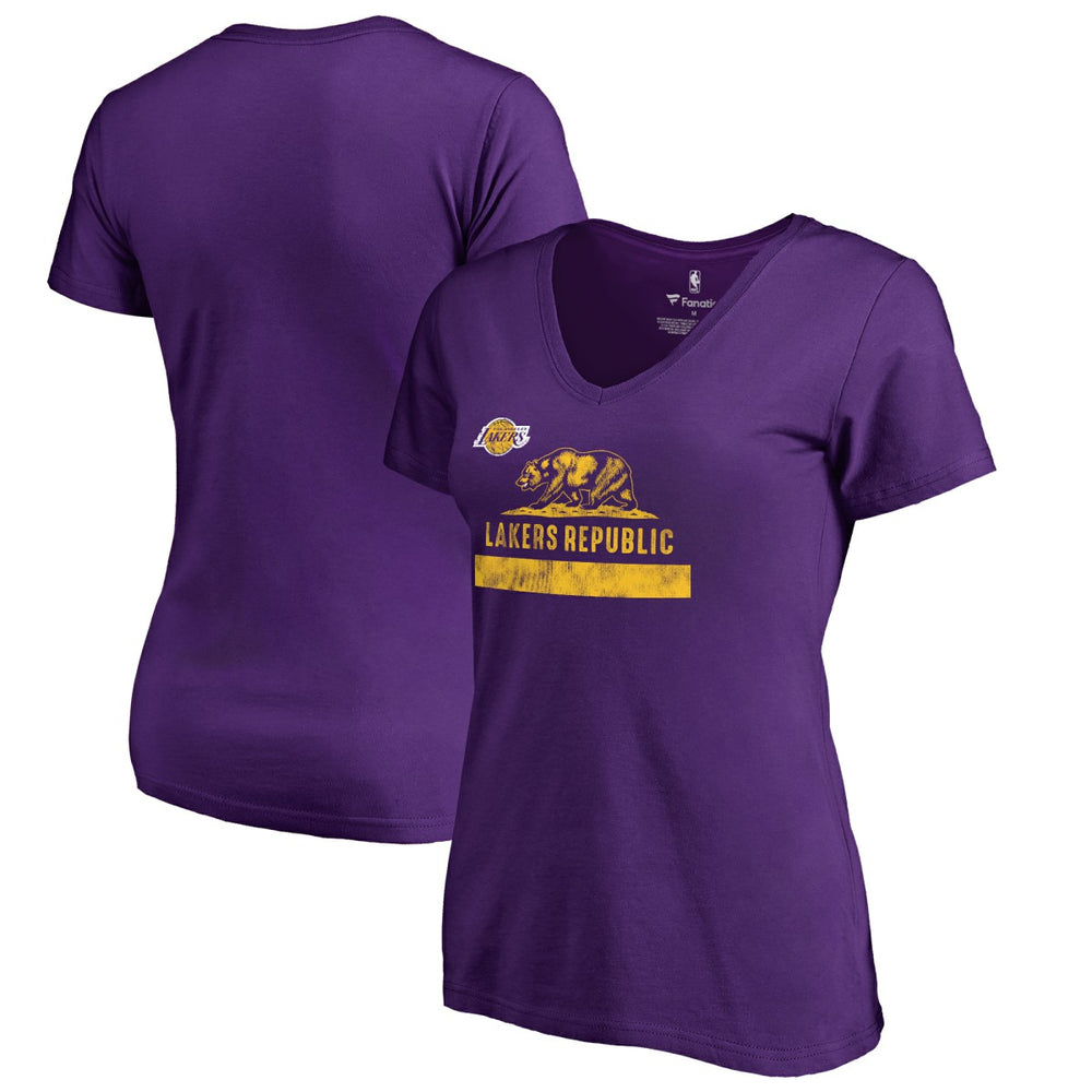 NBA - Los Angeles Lakers Women's Lakers Republic Hometown Collection T-Shirt - Purple