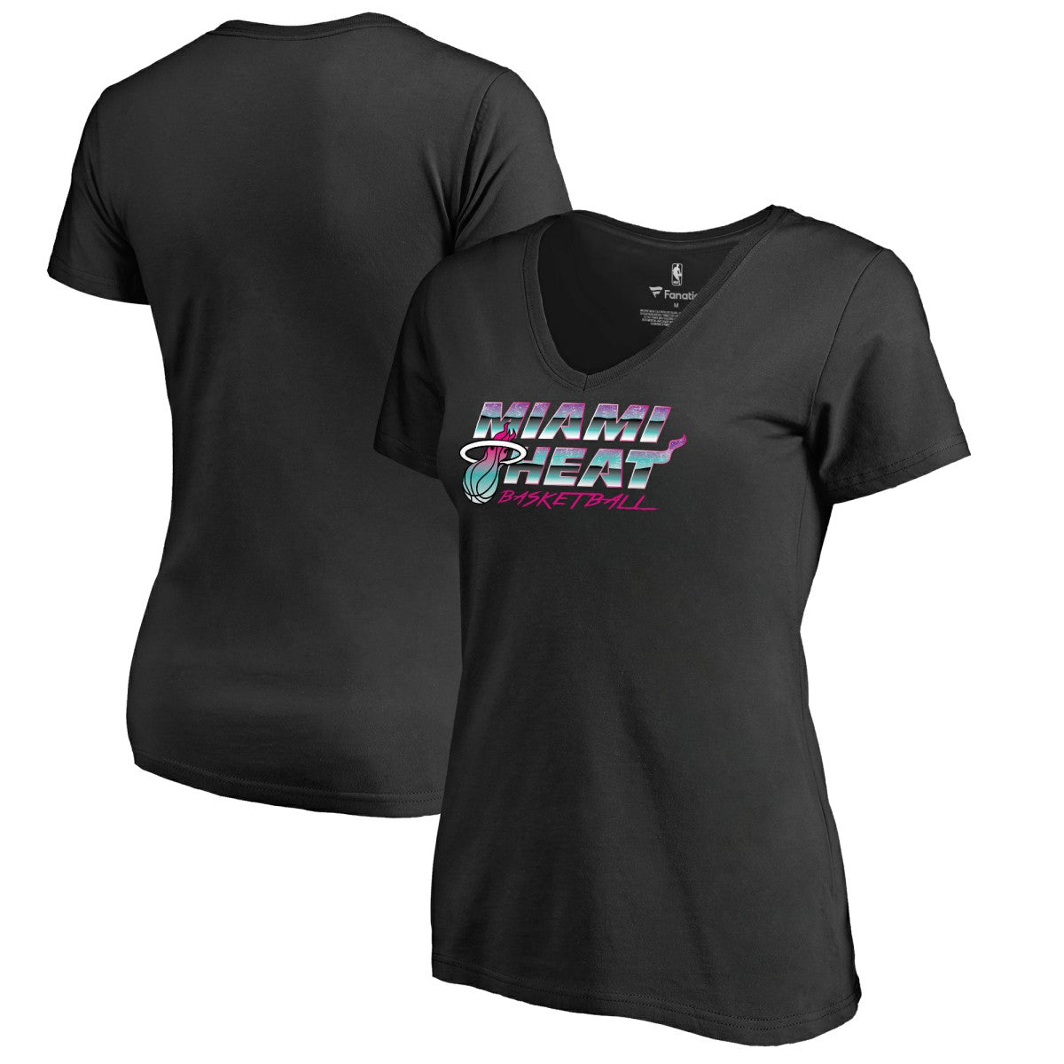 NBA - Miami Heat Women's Miami Nights Hometown Collection T-Shirt - Black