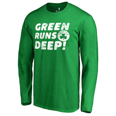 NBA - Boston Celtics Green Runs Deep Hometown Collection Long Sleeve T-Shirt - Kelly Green