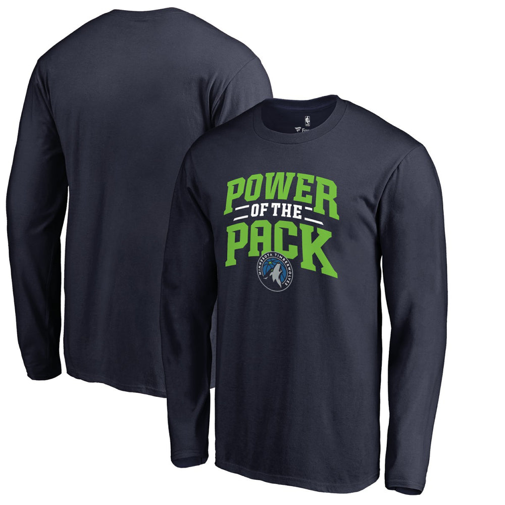 NBA - Minnesota Timberwolves Power of the Pack Hometown Collection Long Sleeve T-Shirt - Navy
