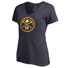 NBA - Nikola Jokic Denver Nuggets Women's Team Backer Name & Number V-Neck T-Shirt - Navy
