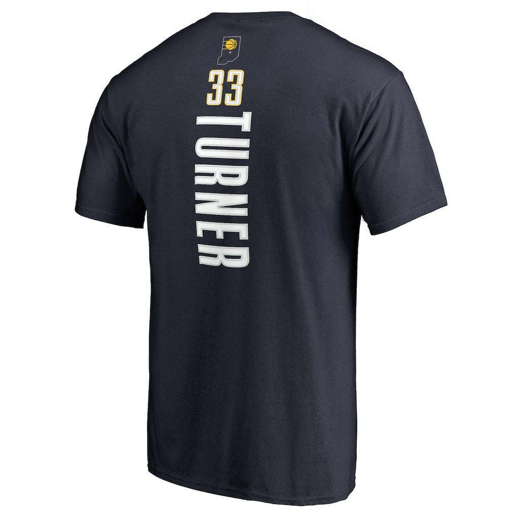 NBA - Myles Turner Indiana Pacers Backer Name and Number T-Shirt - Navy