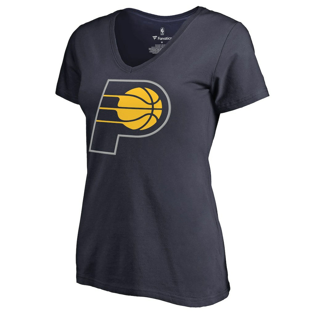 NBA - Myles Turner Indiana Pacers Women's Backer Name and Number V-Neck T-Shirt - Navy