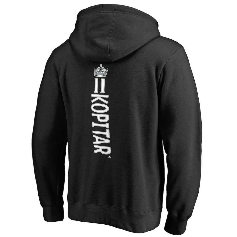 Anze Kopitar Los Angeles Kings - Backer Name & Number Pullover Hoodie Black