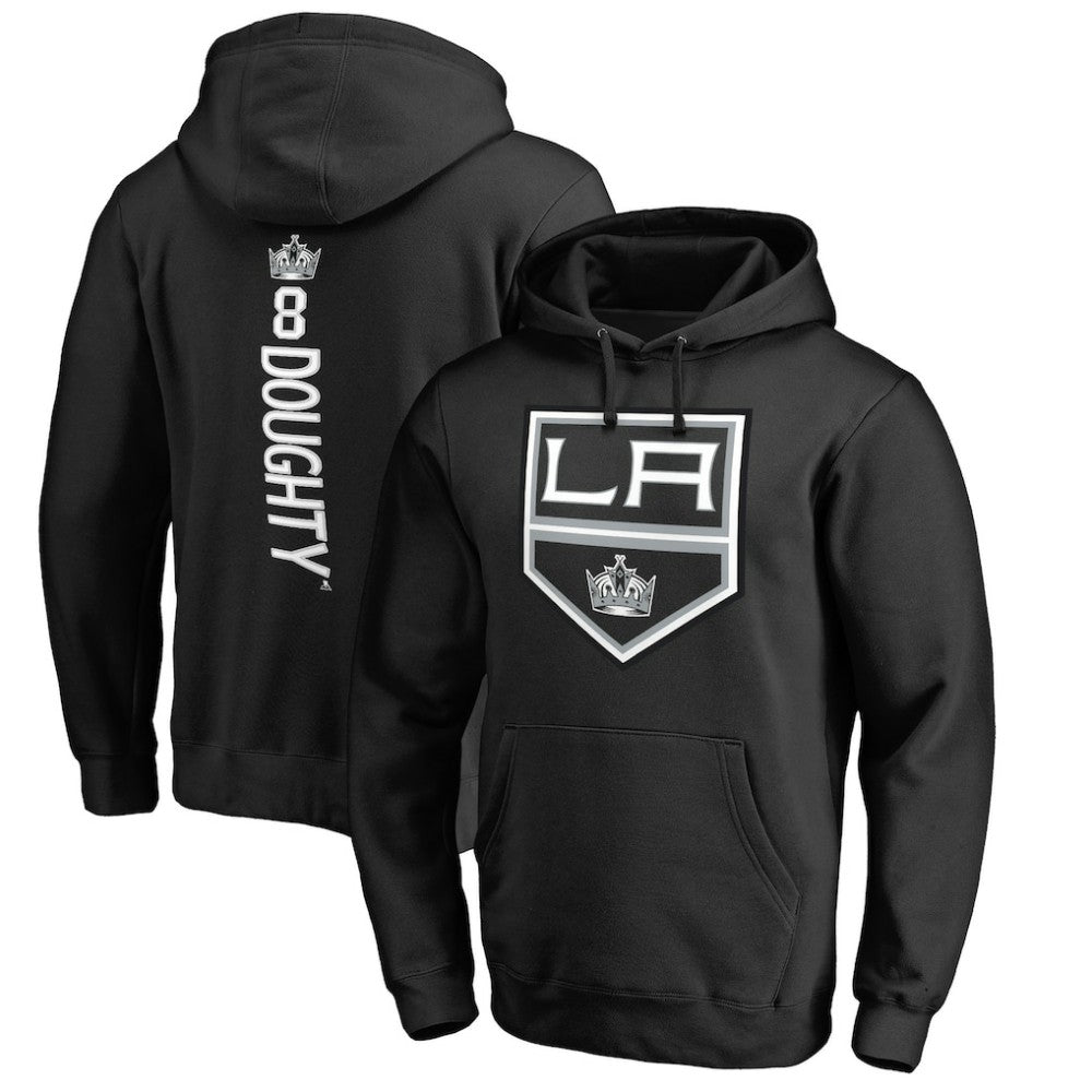 Drew Doughty Los Angeles Kings - Backer Name & Number Pullover Hoodie Black