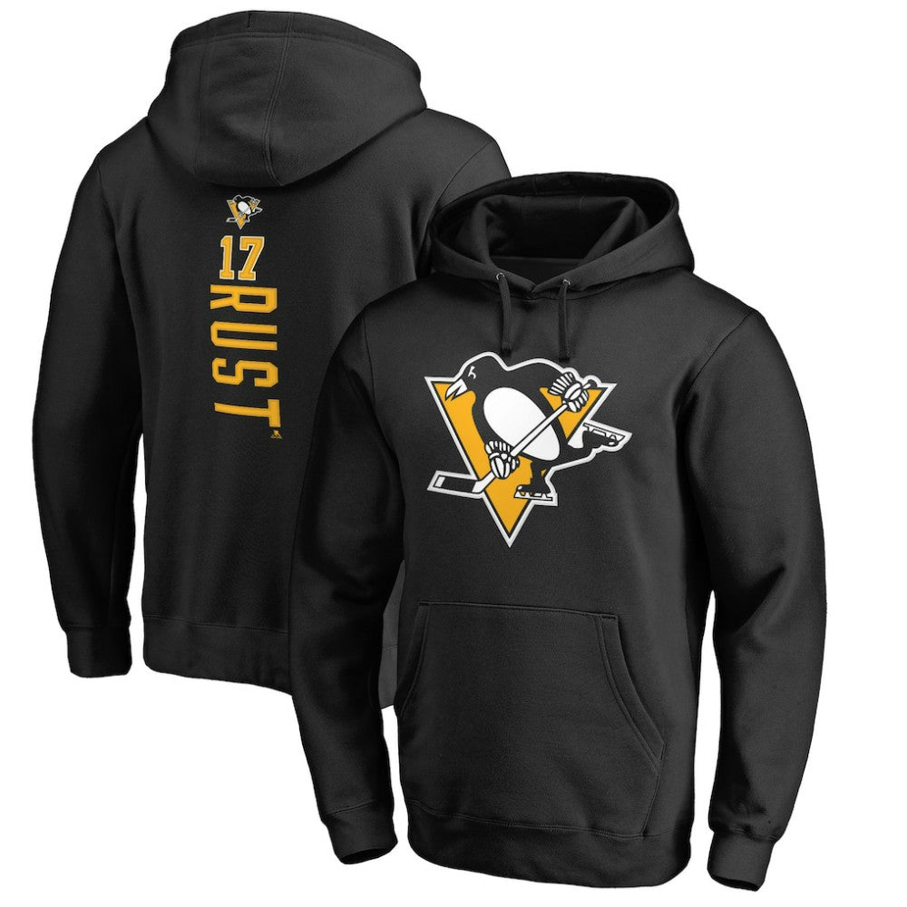 Bryan Rust Pittsburgh Penguins Backer Name & Number Pullover Hoodie Black
