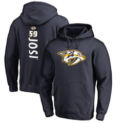 Roman Josi Nashville Predators - Backer Name & Number Pullover Hoodie Navy