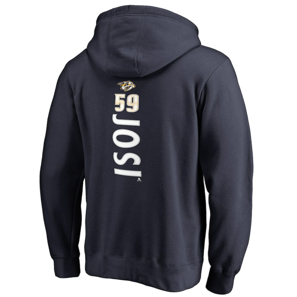 Roman Josi Nashville Predators - Backer Name & Number Pullover Hoodie Navy